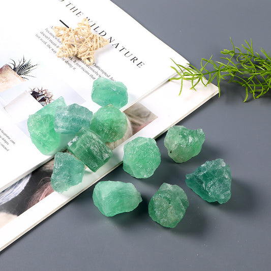 Raw Green Fluorite Crystals – Energy Cleanse & Decor Stones