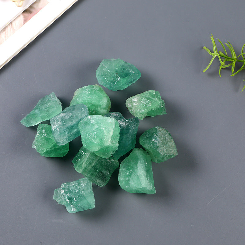 Raw Green Fluorite Crystals – Energy Cleanse & Decor Stones